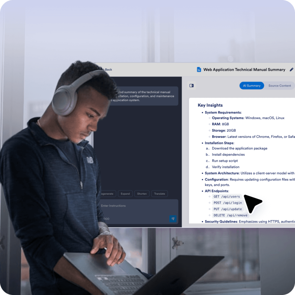 Technical manuals and documentation