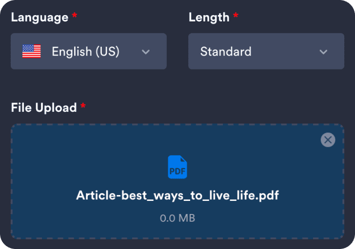 Describe your process