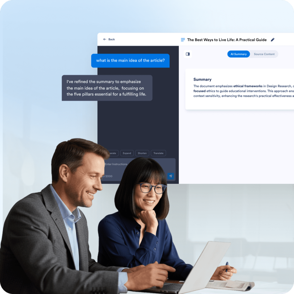 Sharing with stakeholders