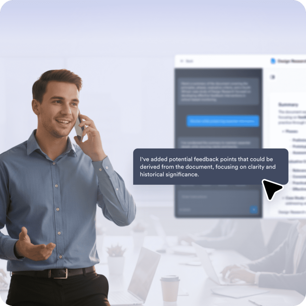 User research and feedback calls