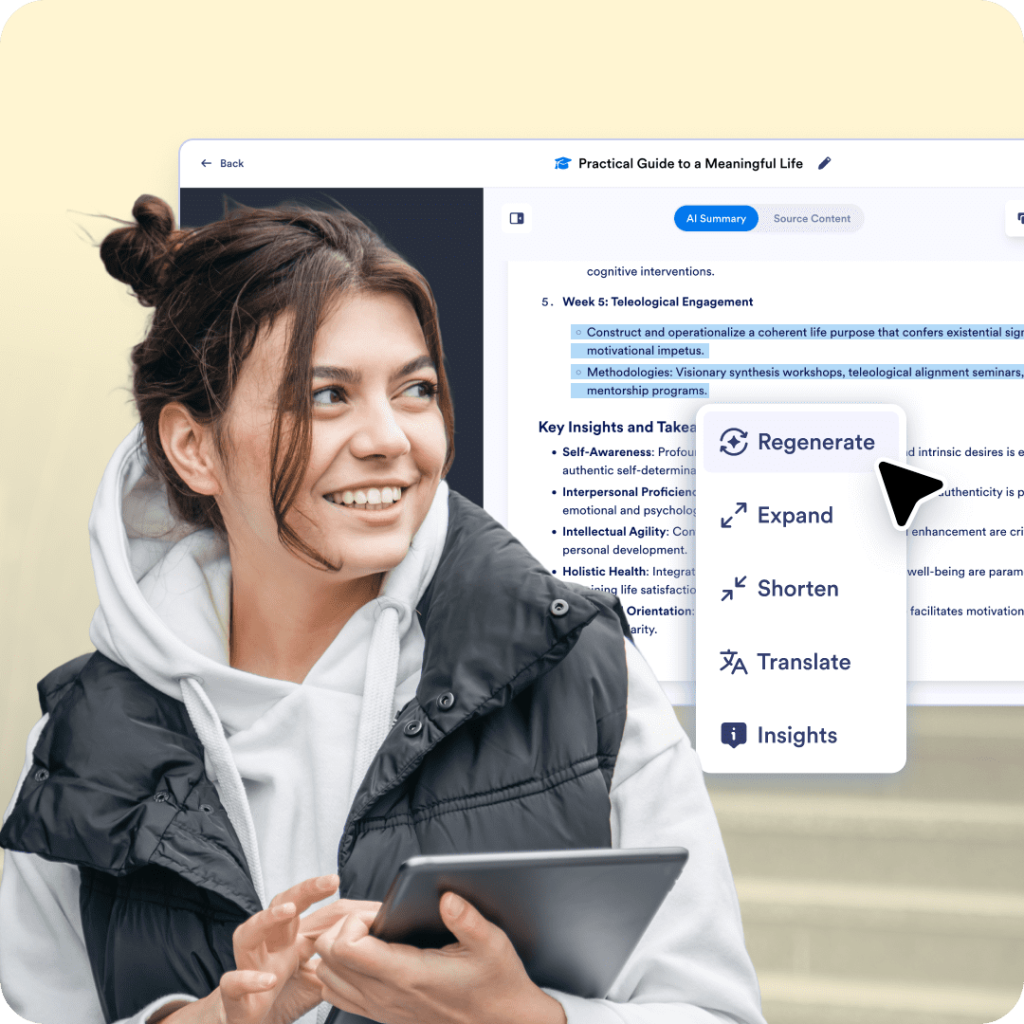 Lecture with heavy terminology