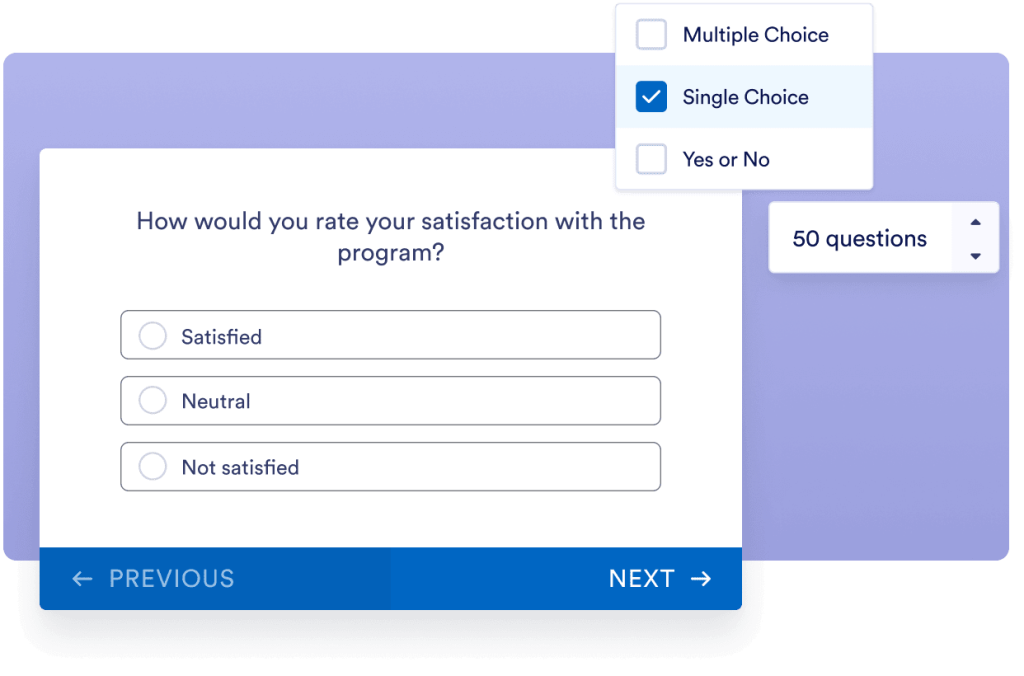 Customize your survey easily