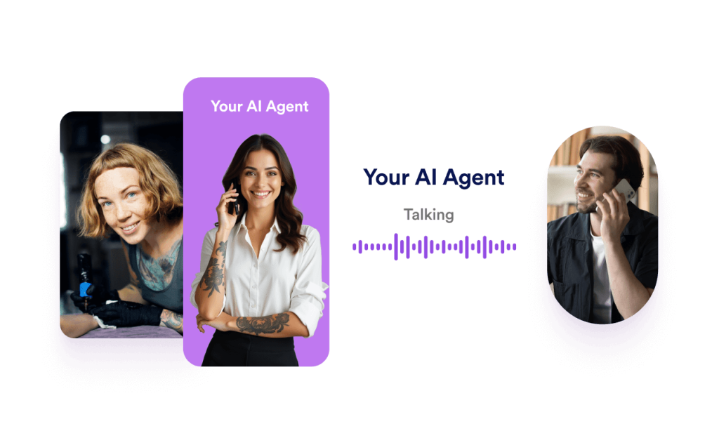 An agent is talking with a man