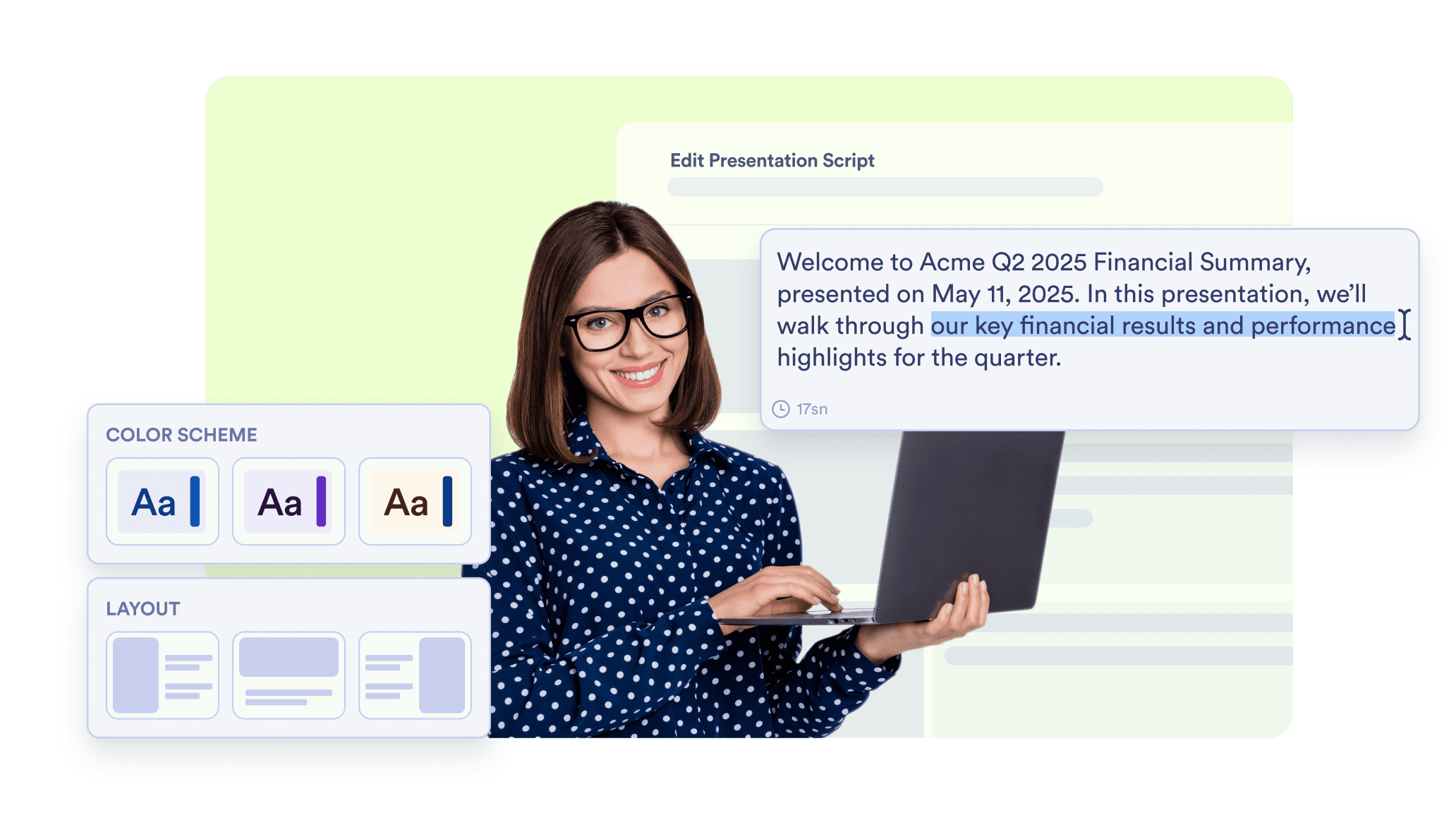 Compatible, customizable, and presentation-ready