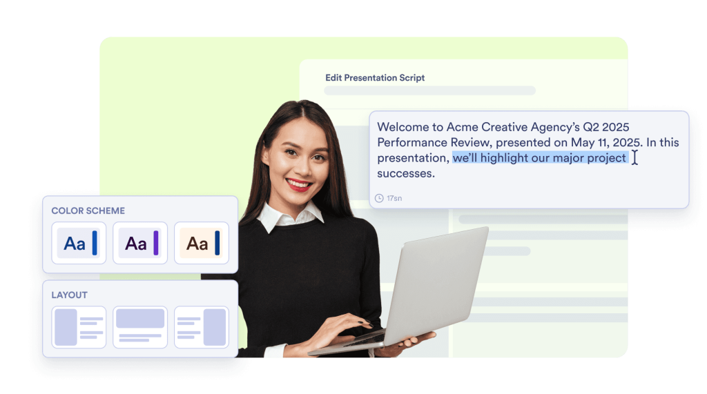 Full creative control over design and content