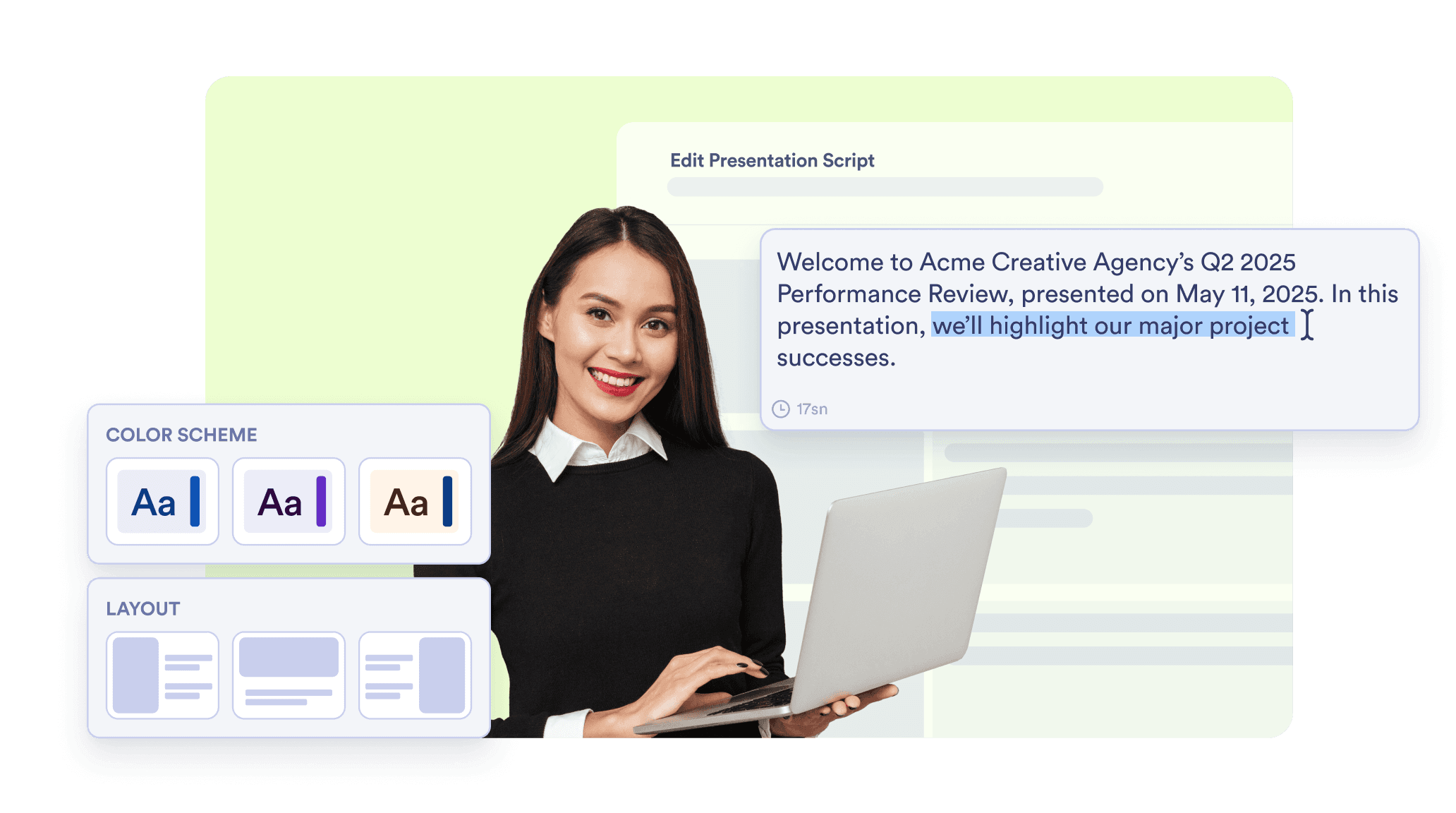 Full creative control over design and content