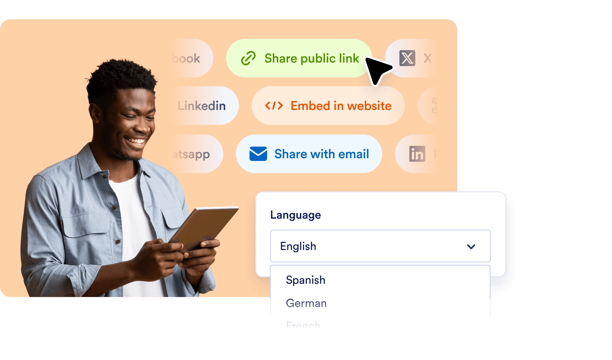 Shareable, multilingual, and action-ready