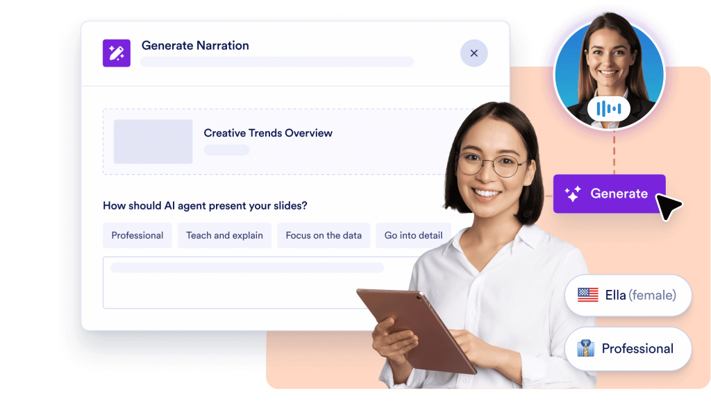 AI voice narration built in