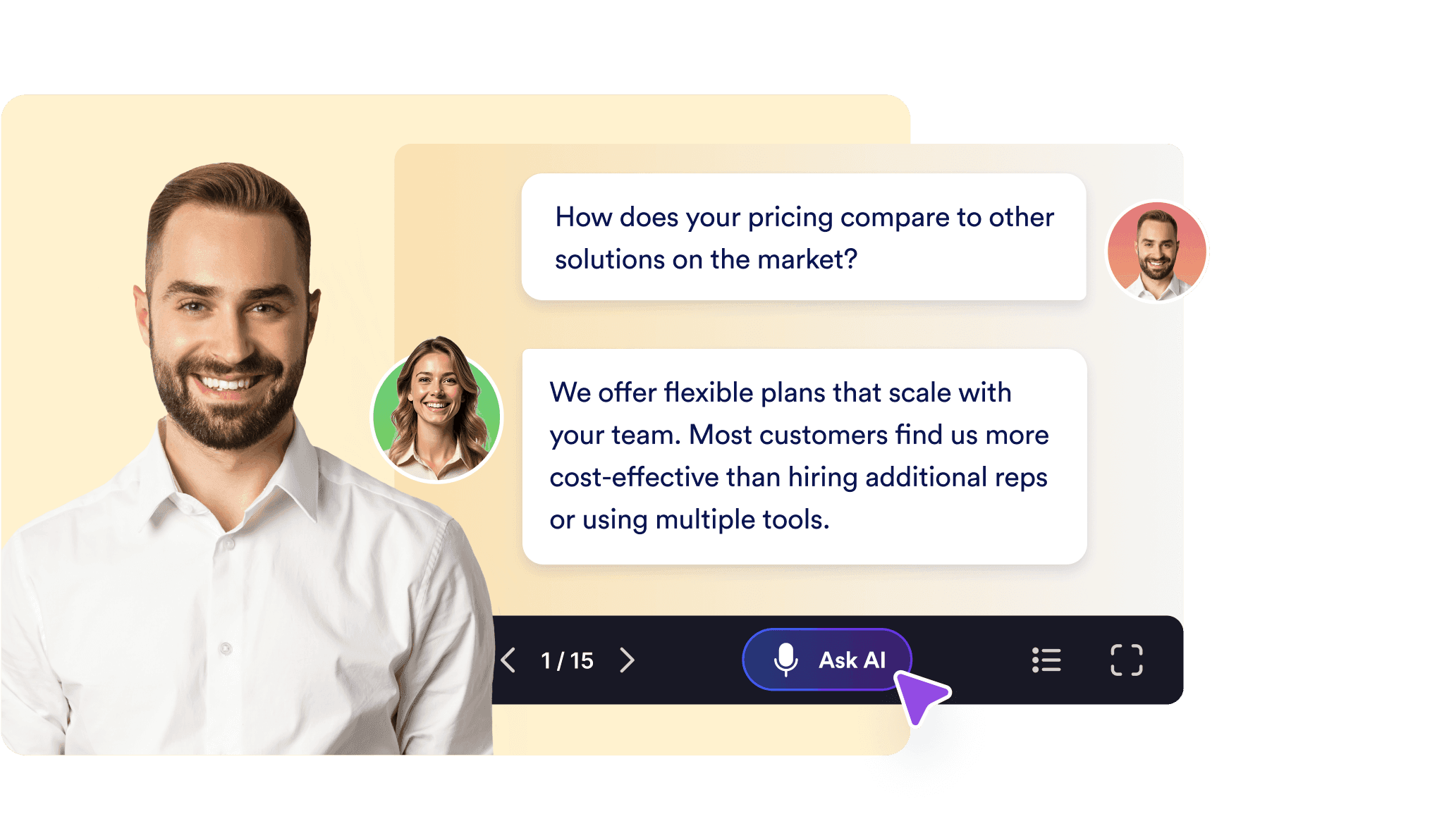 Real-time audience Q&A