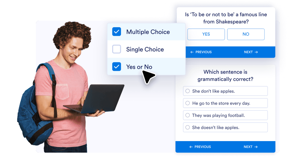 Use multiple question types
