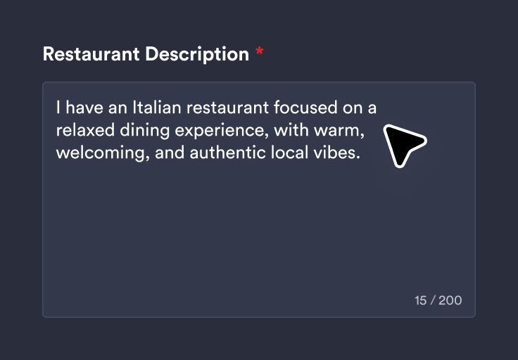 Describe your restaurant