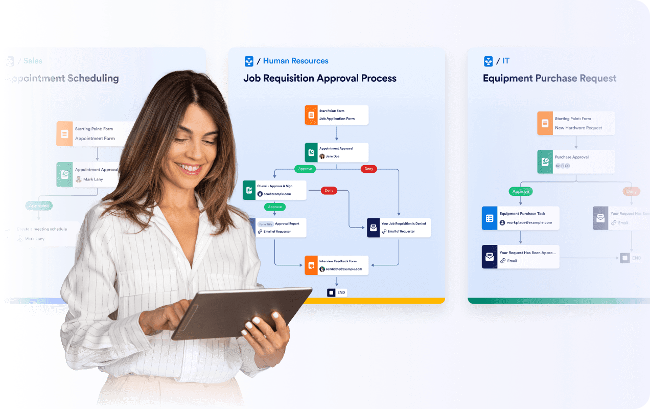 Build flexible workflows for any department