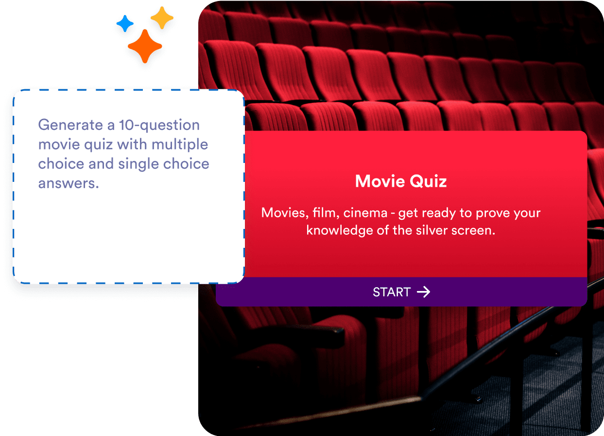 Create eye-catching quizzes