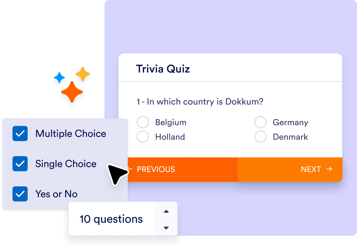 Add multiple types of trivia questions