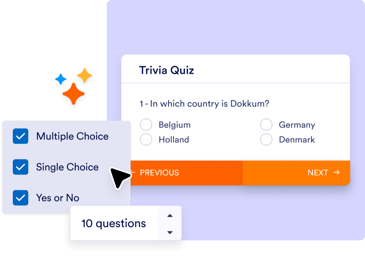 Add multiple types of trivia questions