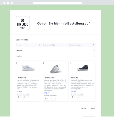 Einfaches Bestellformular