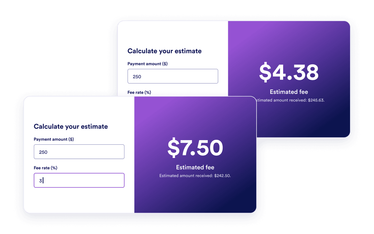 Compare different fee rates