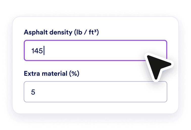 Confirm density and extra material
