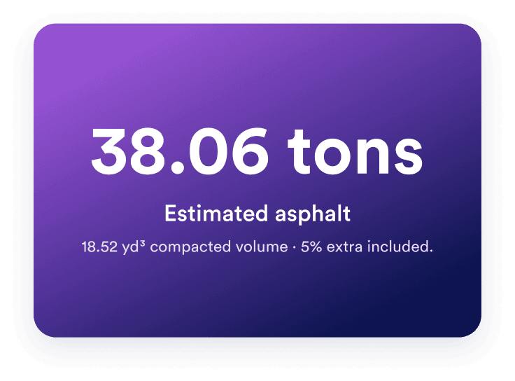 Review estimated tonnage
