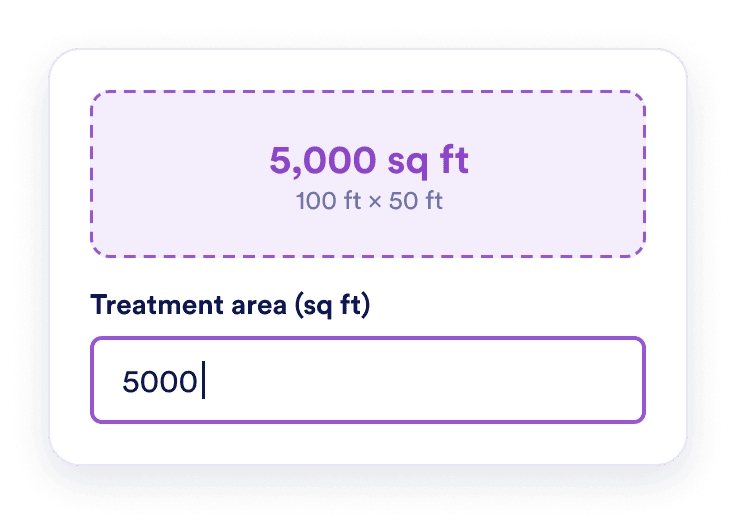 Measure the treatment area