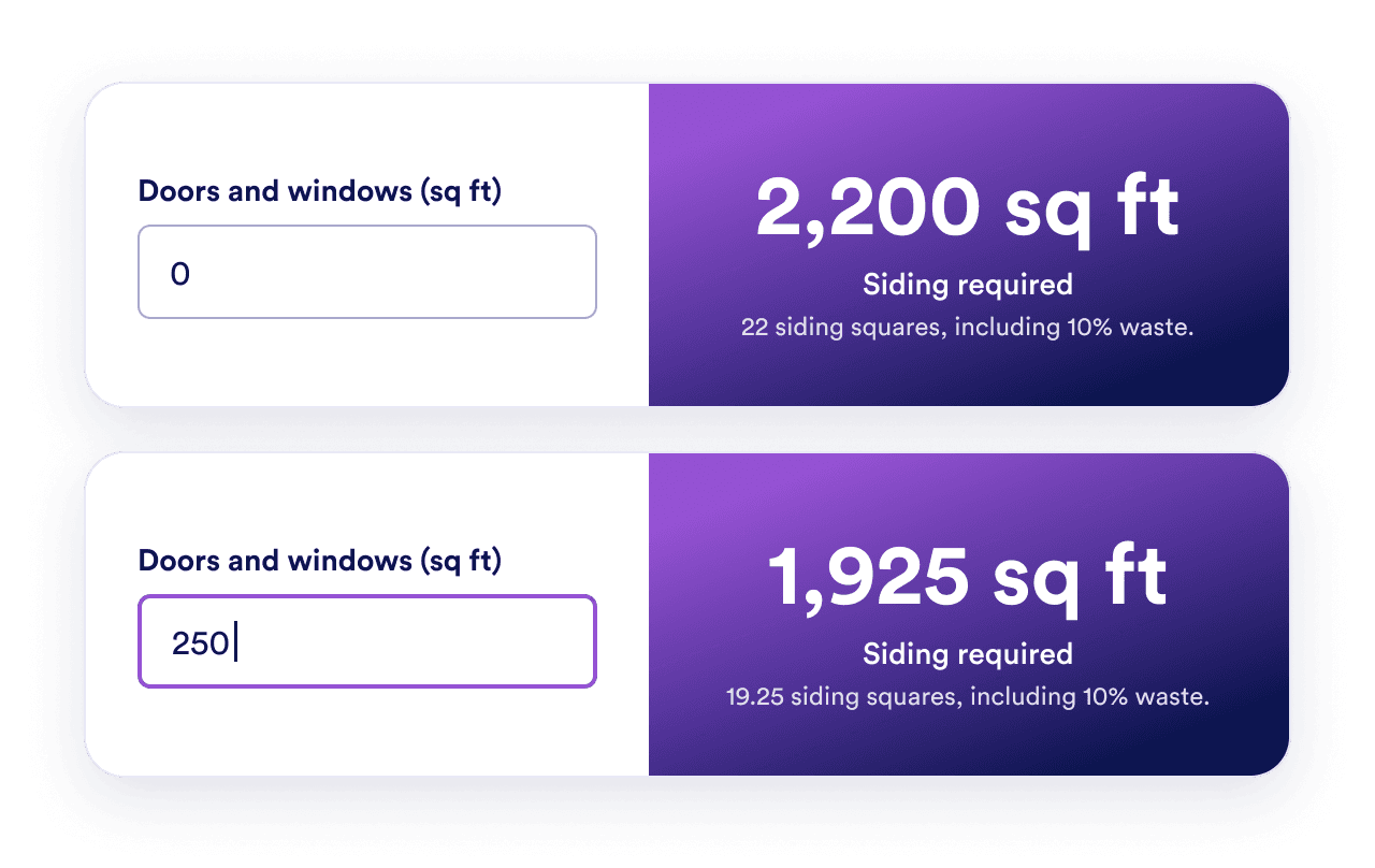 Exclude doors and windows