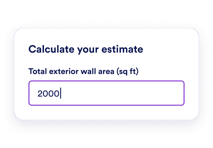 Measure exterior walls