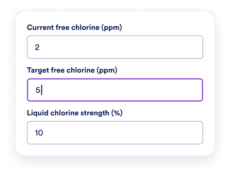 Add chlorine readings