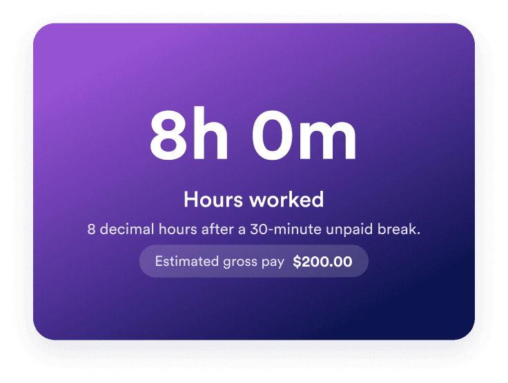 Review time and gross pay