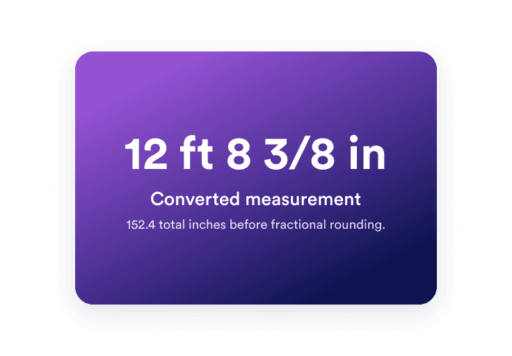 Copy the converted measurement