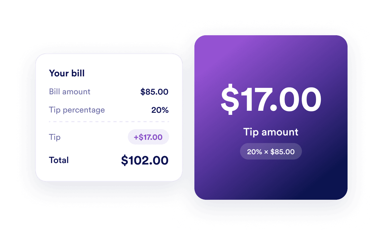 Calculate gratuity quickly