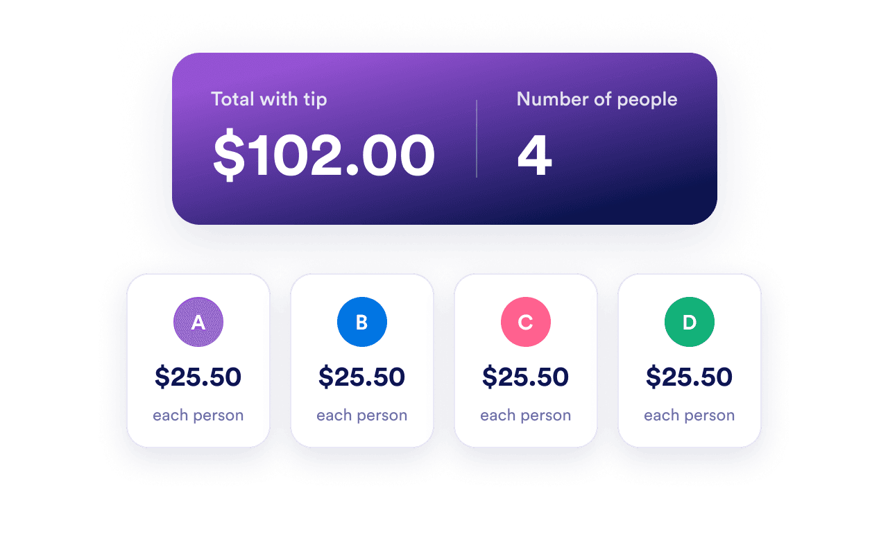 Split the full bill evenly