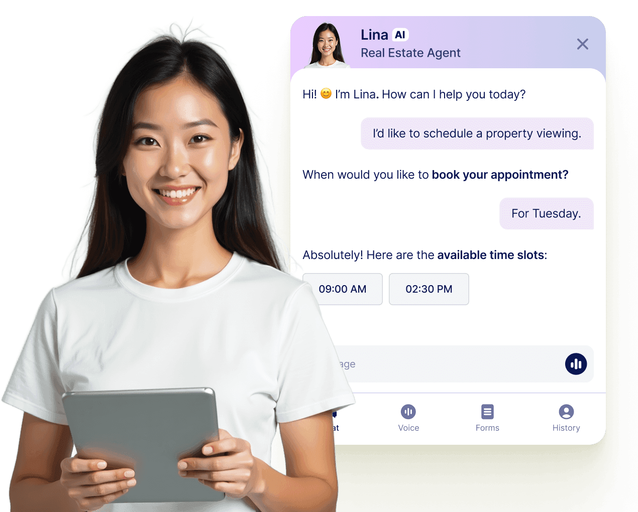 Let your AI Agent book appointments anywhere