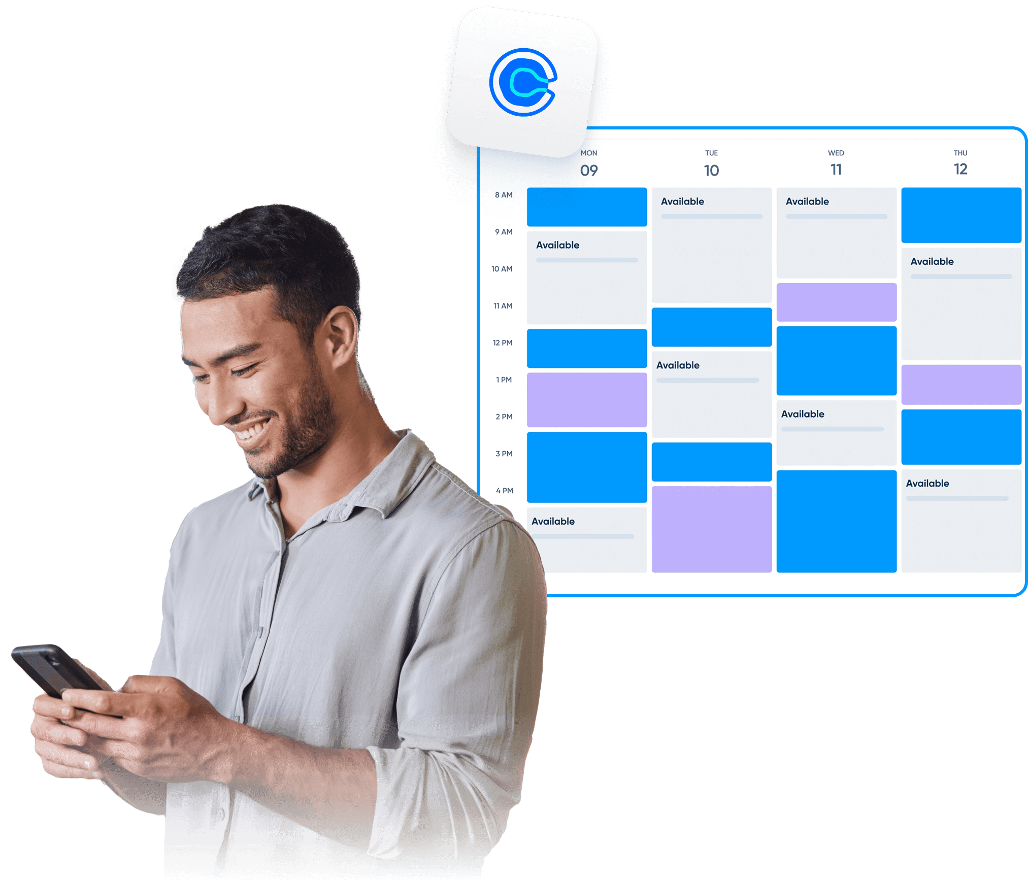 Appointment scheduling software for Calendly hero