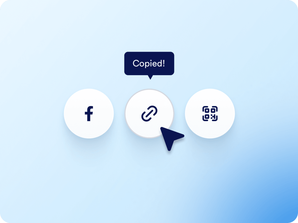 Easy sharing and embedding options