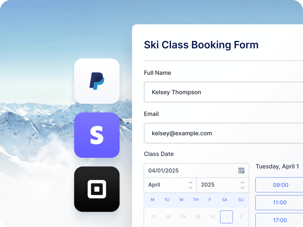 Unified forms for scheduling and payments