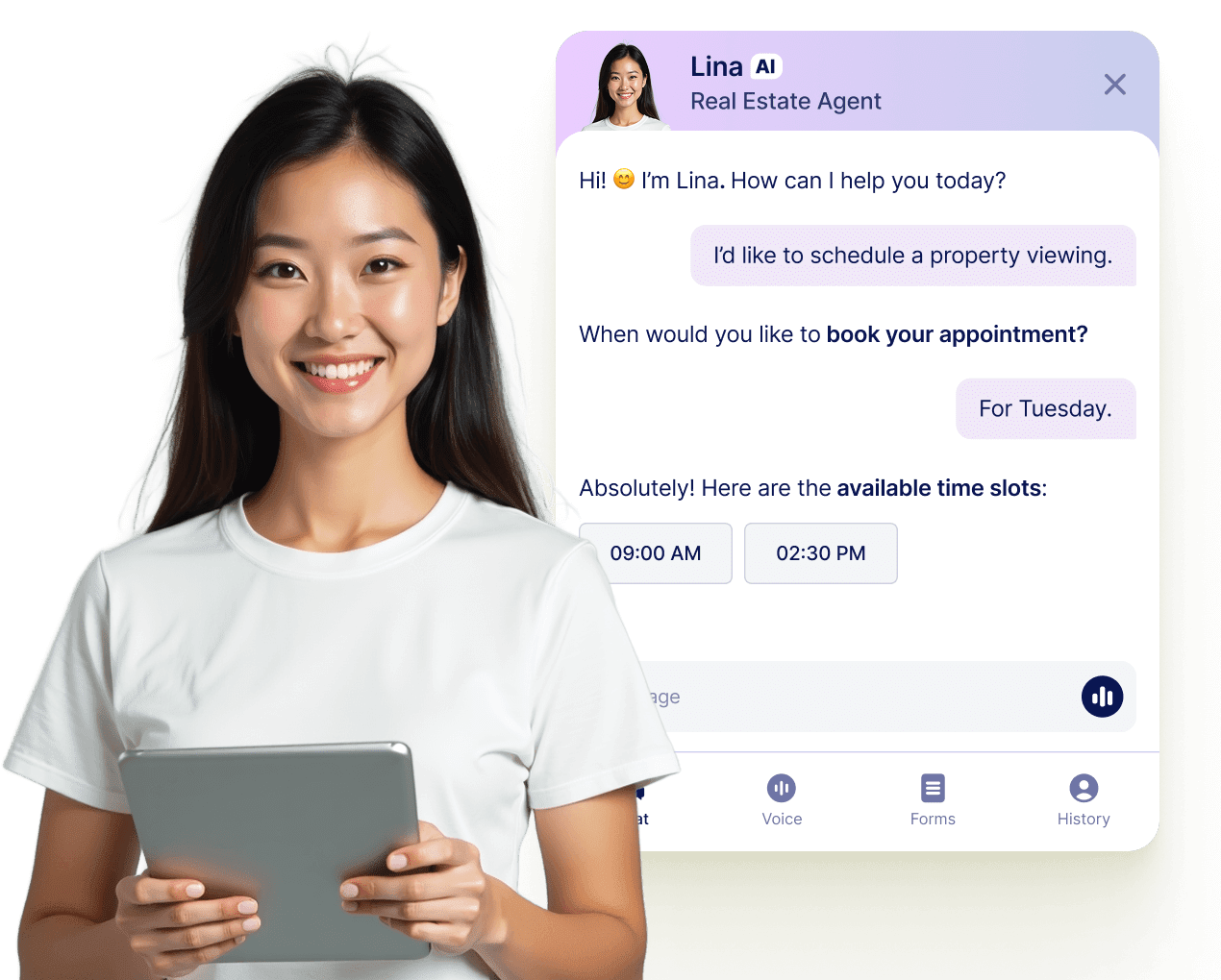 Let your AI Agent book appointments anywhere