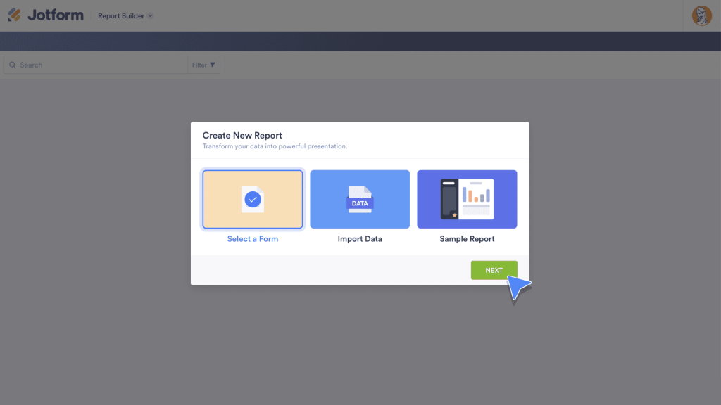 Select a Form option