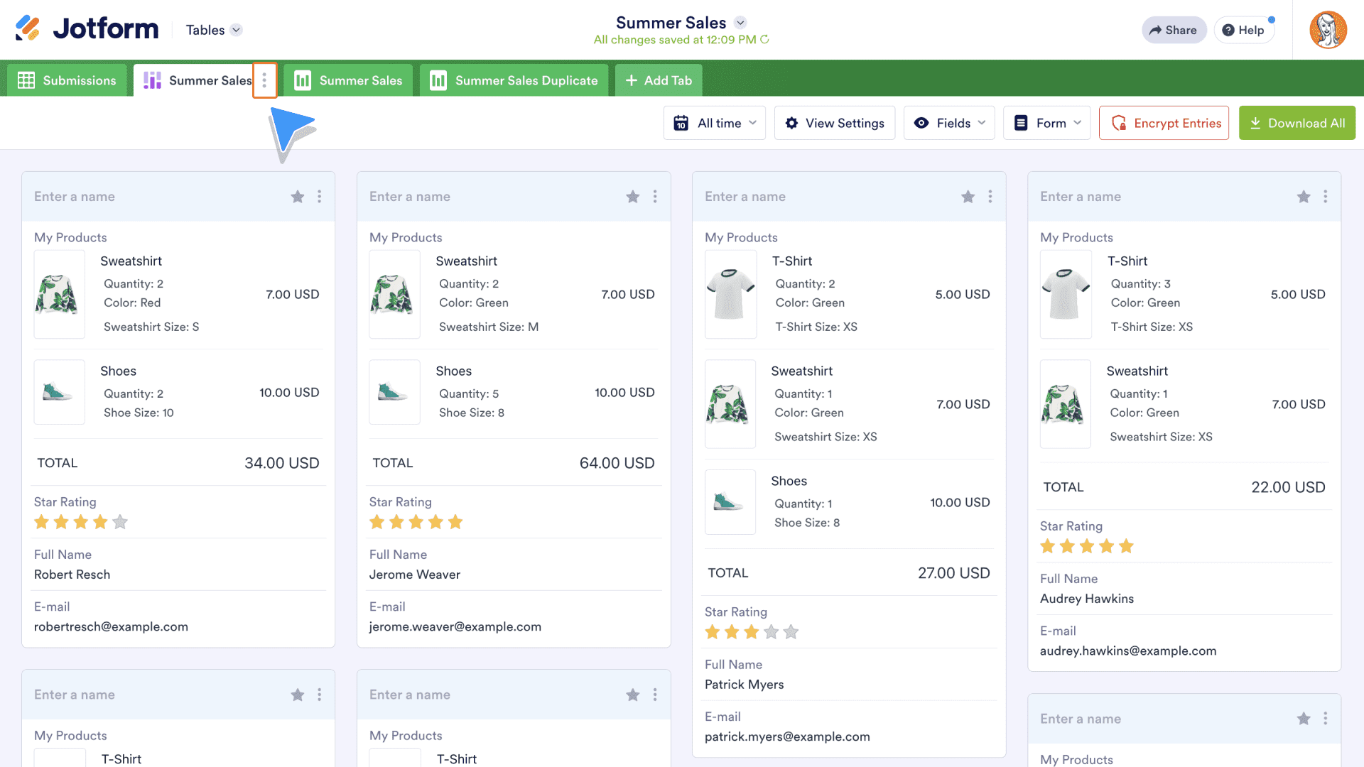 Ways to view data
