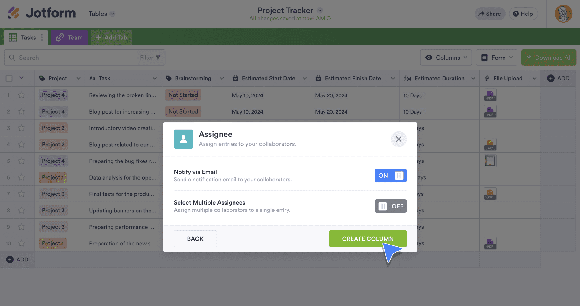 Notify via Email