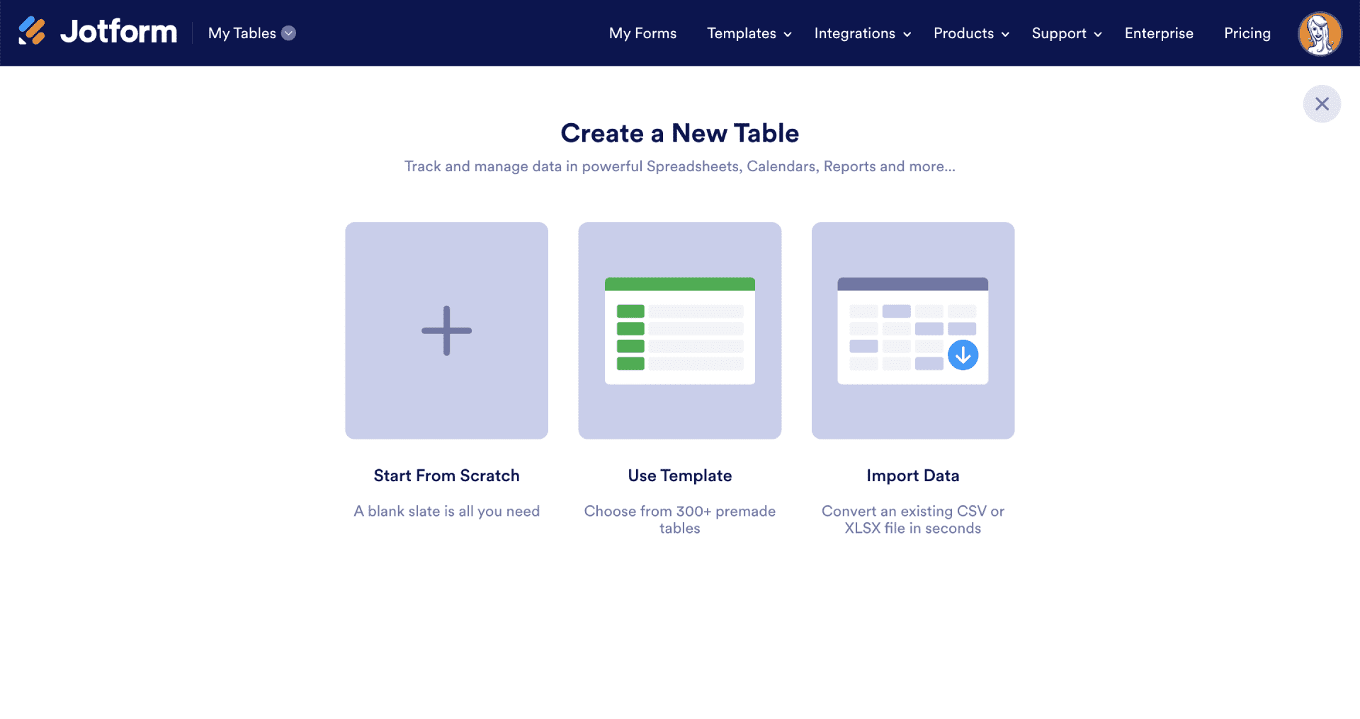 Create Table