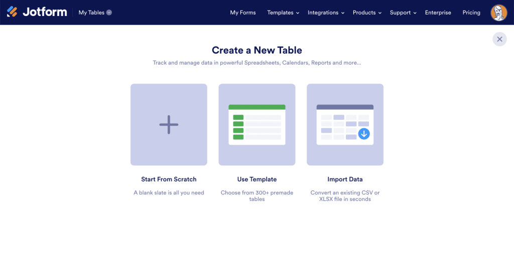 Create Table