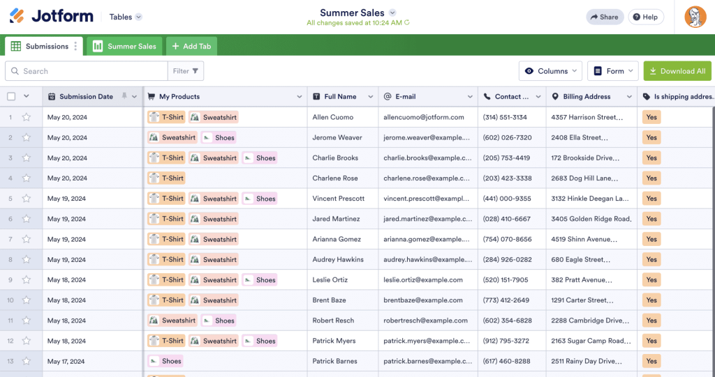How users perfect their workflows using Jotform Tables