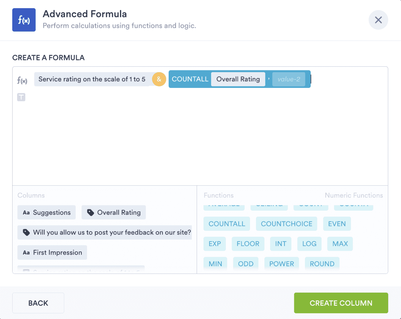 Advanced formula
