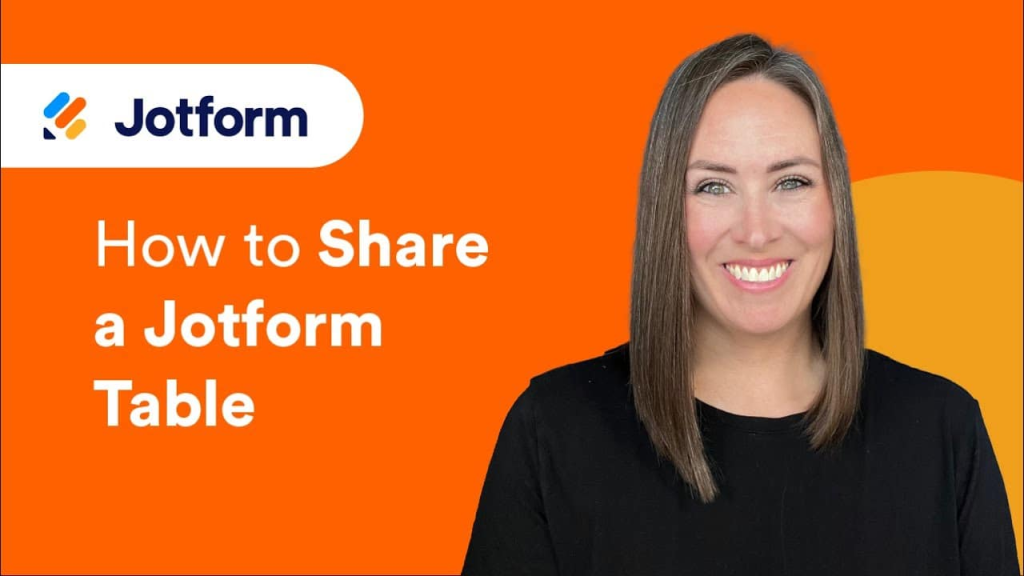 How to share a Jotform table