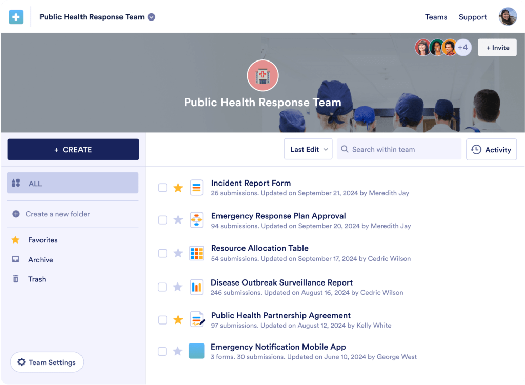 Public health and safety organizations