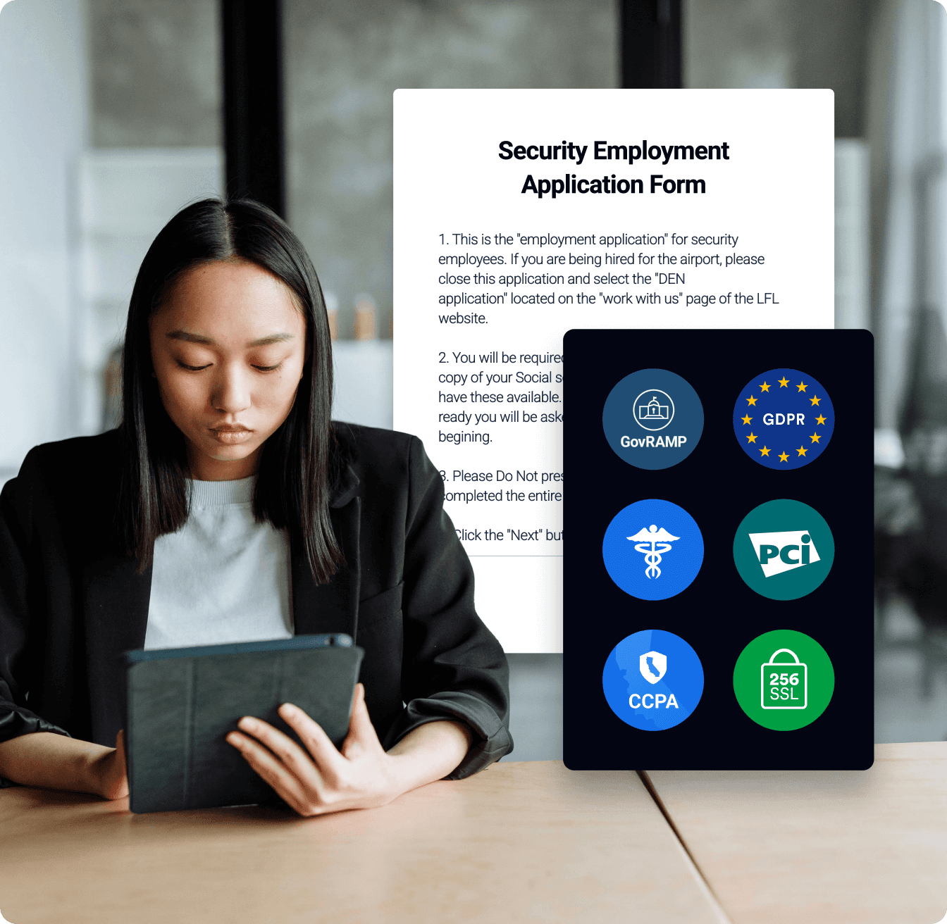 Collect data securely