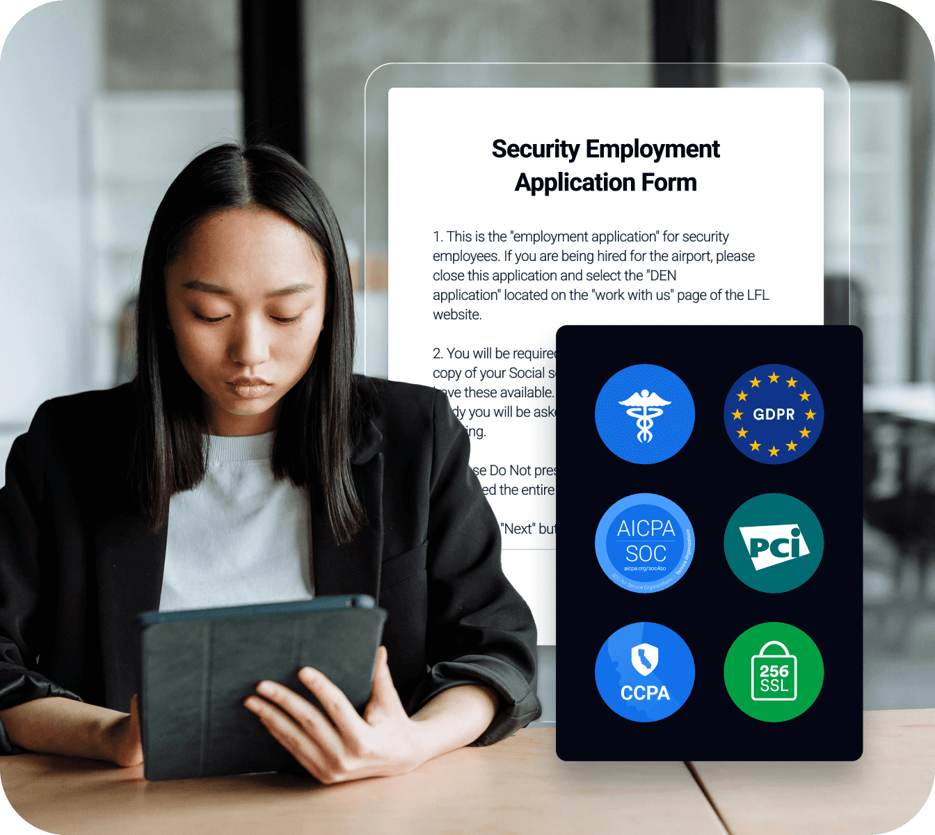 Collect data securely