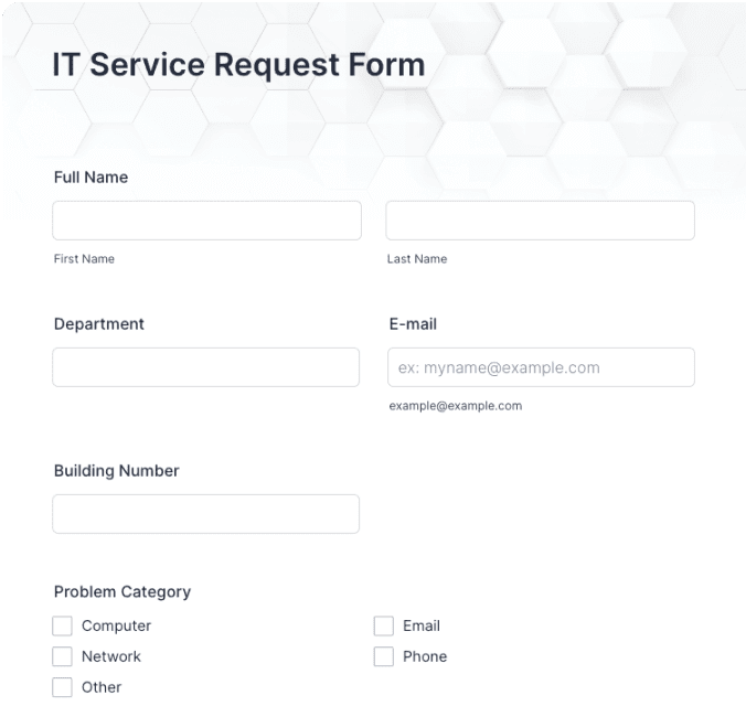 IT Service Request Form