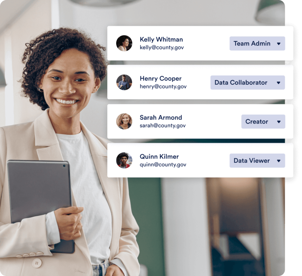 Set team member access roles