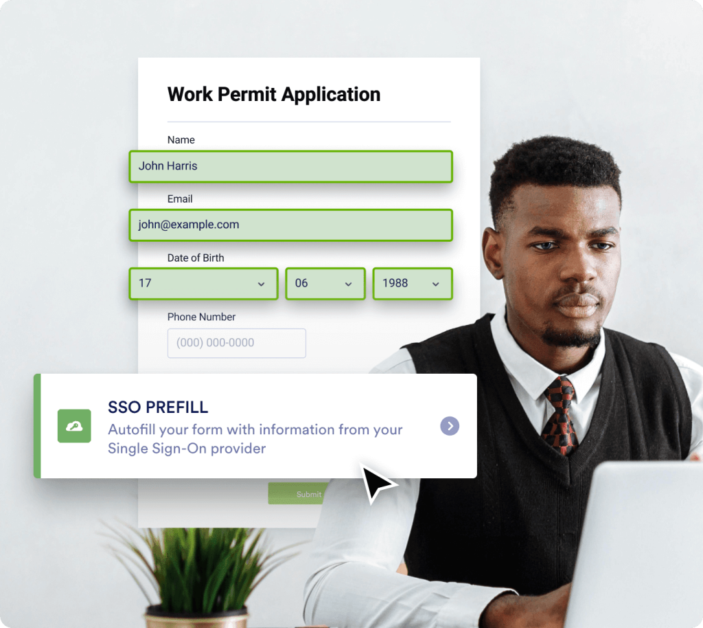 SSO prefill in Jotform